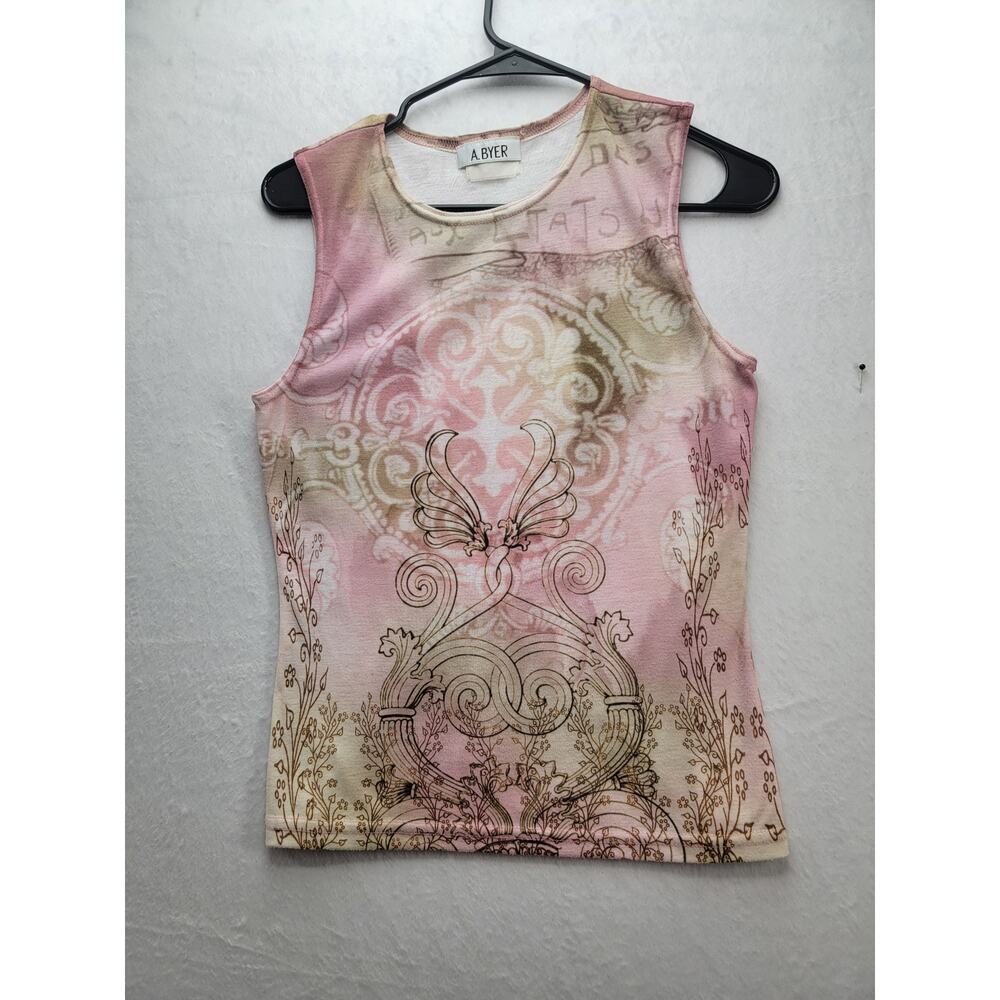 A. Byer Paisley Sleeveless Tank Top, Measures to Size M